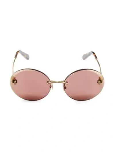 Roberto Cavalli 62mm Round Sunglasses In Gold