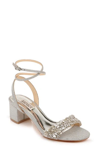 Badgley Mischka Women's Jada Embellished Strappy Sandals In Silver Glitter