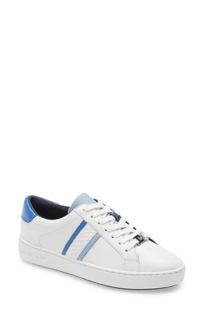 michael kors irving stripe lace up sneakers