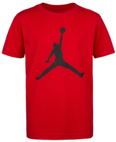 Jordan Kids' Big Boys Jumpman Logo Graphic T-shirt In Gym Red