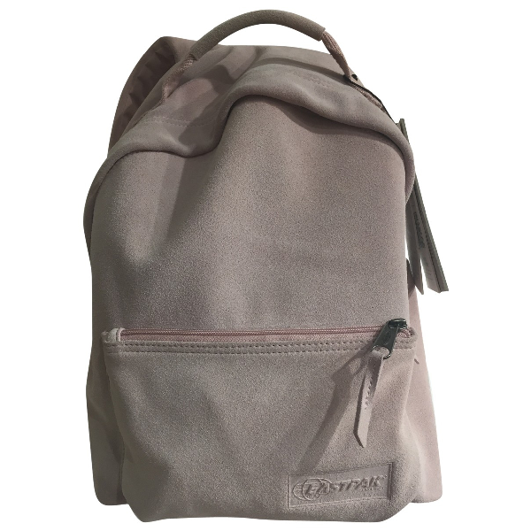 pink suede backpack