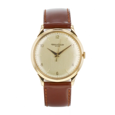 Pre-owned Jaeger-lecoultre Vintage Khaki Yellow Gold Watch