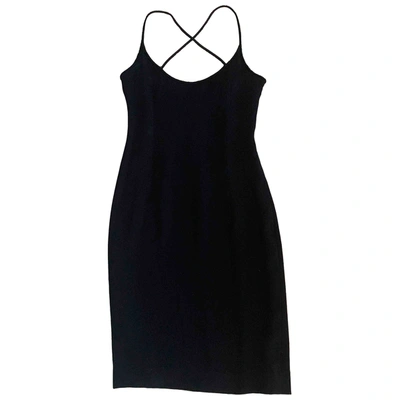Pre-owned Ferragamo Silk Mini Dress In Black