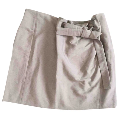 Pre-owned Chloé Wool Mini Skirt In Brown