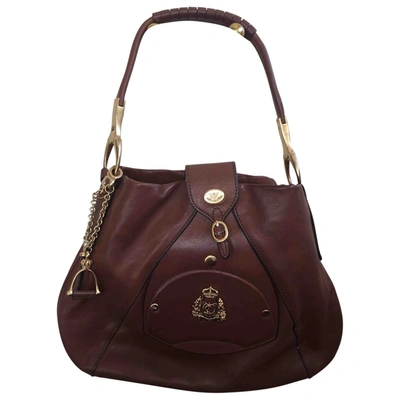 Pre-owned Juicy Couture Leather Handbag In Camel
