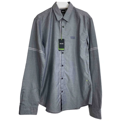 Pre-owned Hugo Boss Shirt In Grey