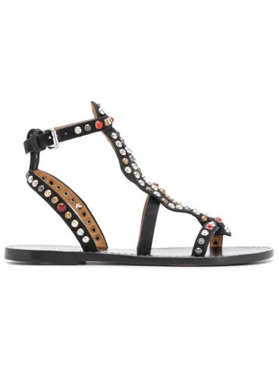 Isabel Marant Jenada Flats In Black Leather