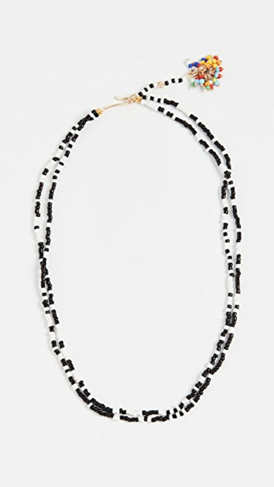 Roxanne Assoulin Sprinkle Necklace In Black/white