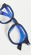 The Book Club Fan Of Seen Labels 47mm Blue Light Blocking Reading Glasses In Ink