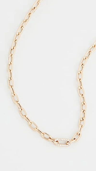 Zoë Chicco 14k Gold Medium Square Oval Link Chain Necklace In Yellow