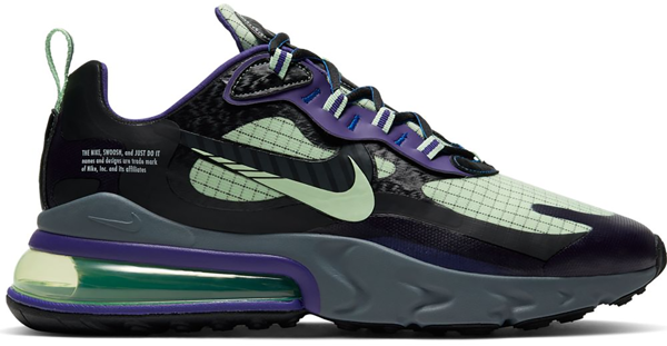 purple and green air max 270
