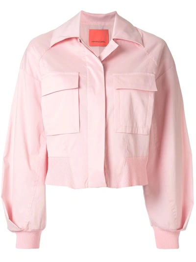 Manning Cartell Cropped Buttoned Shirt Jacket In Pink