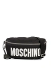 Moschino Large Logo Belt Bag In Black