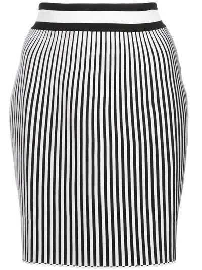 Off-white Women's Striped Knit Skirt In White