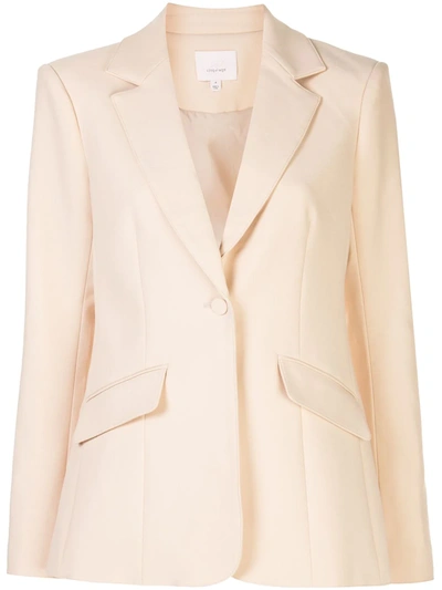 Cinq À Sept Kym Single-breasted Blazer In Neutrals