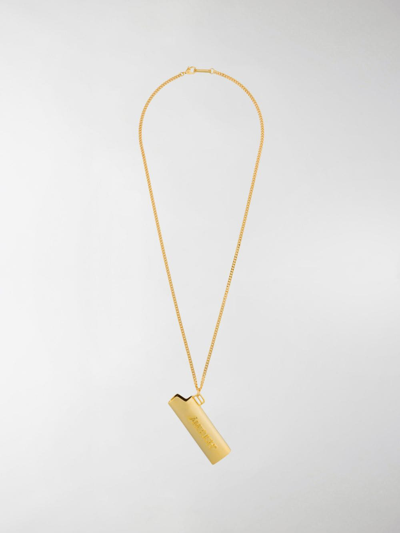 Ambush Gold Tone Lighter Case Necklace