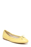 Sam Edelman Felicia Ballet Flats Women's Shoes In Honeydew Yellow