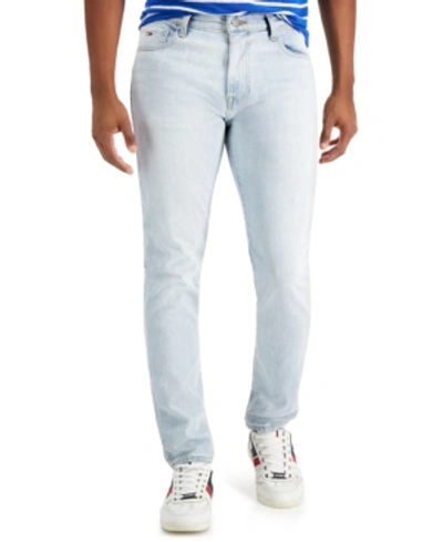 Tommy Hilfiger Men's Lewis Hamilton Slim-fit Stretch Jeans In Light Wash |  ModeSens