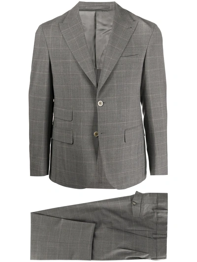 Eleventy Slim Two-piece Suit In Grey