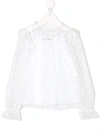 Philosophy Di Lorenzo Serafini Kids' Tulle Layered Blouse In White