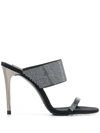 Pedro Garcia Camelia 110mm Sandals In Black