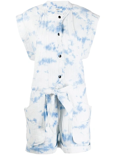 Isabel Marant Étoile Tie-dye Print Jumpsuit In Blue