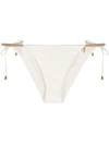 Stella Mccartney Falabella Detail Bikini Bottoms In White