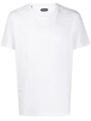 Tom Ford Patch-pocket Crew Neck T-shirt In White