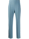 Hebe Studio Cropped Trousers In Blue