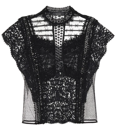 Isabel Marant Tilly Cotton Top In Black