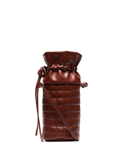 A.w.a.k.e. Brown Femke Quilted Bucket Bag