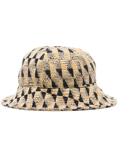 Song For The Mute Woven Bucket Hat In Brown