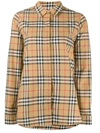 Burberry Lapwing Vintage Check Shirt In Neutrals