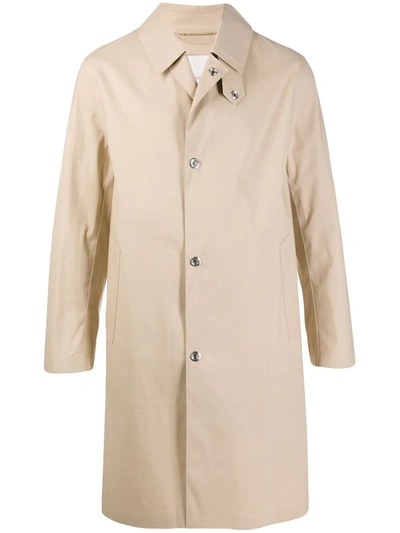 Mackintosh Dunkeld Raw Edge Bonded Coat In Neutrals