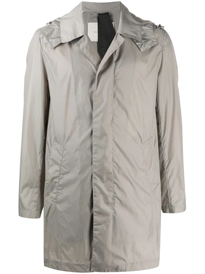 Mackintosh Dunoon Hooded Coat In Grey