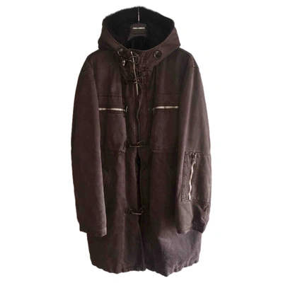 Pre-owned Dolce & Gabbana Brown Coat