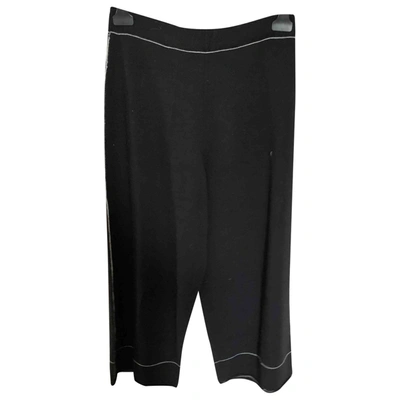 Pre-owned Liviana Conti Wool Trousers In Black