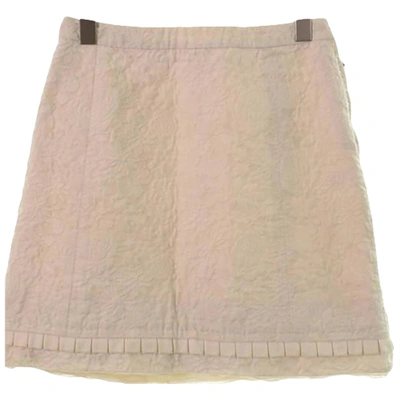 Louis Vuitton - Authenticated Skirt - Cotton White For Woman, Never Worn