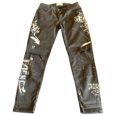 Pre-owned Gaelle Paris Black Cotton Jeans