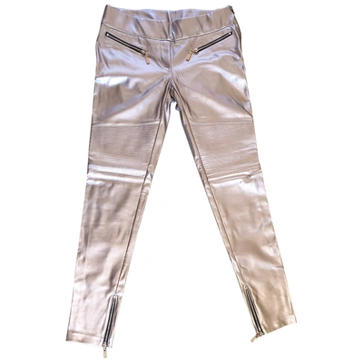 Pre-owned Mangano Slim Pants In Gold