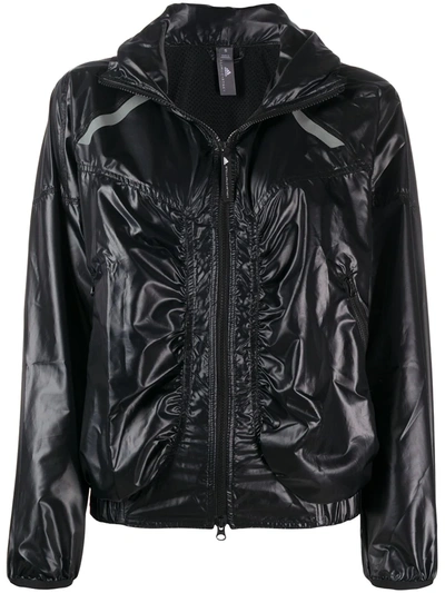 Adidas By Stella Mccartney X Stella Mccartney Lightweight Zipped Jacket In Black