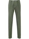Incotex Slim-fit Chino Trousers In Green