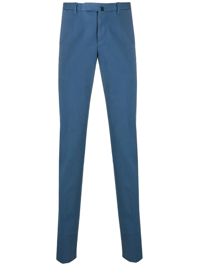 Incotex Slim-fit Tailored Trousers In Blue