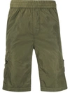 C.p. Company Cargo Shorts In Green