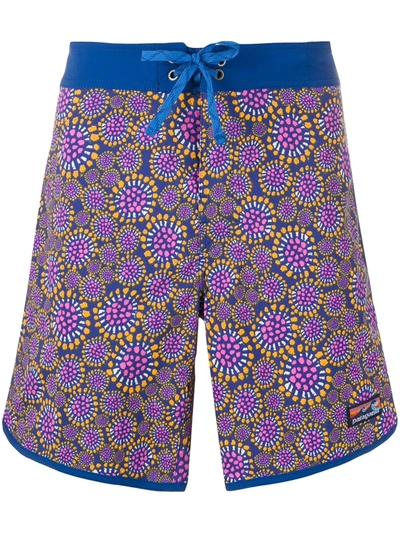 Patagonia Abstract-print Shorts In Blue