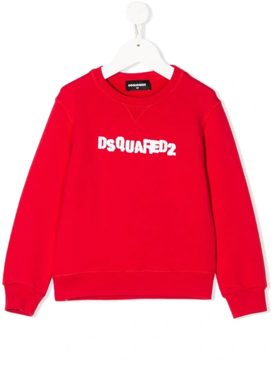 Dsquared2 Kids' Logo-printed Sweatshirt In Red