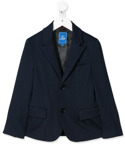 Fay Kids' Single-breasted Tailored Blazer In Blue