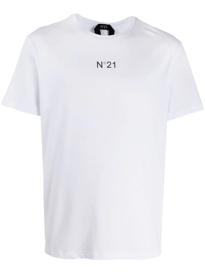 N°21 Logo-printed T-shirt In White