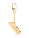 Ambush Embossed Logo Lighter Case Keychain In Gold