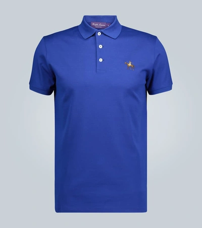 Ralph Lauren Short-sleeved Polo Shirt In Blue